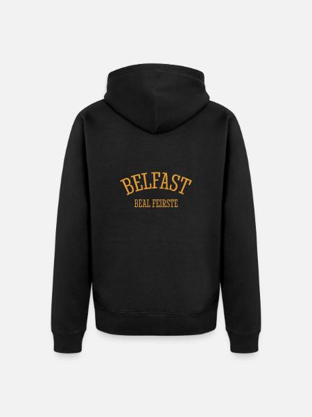 Belfast Beal Feirste North Ireland Northern Ireland - Unisex Premium Organic Zip Hoodie - black