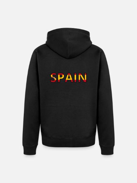 Drapeau Spain - Veste à capuche bio Premium Unisexe - noir