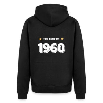 Best of 1960 - Veste à capuche bio Premium Unisexe - noir - Dos - Nico (187cm)