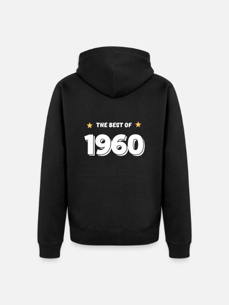 Best of 1960 - Unisex Premium Organic Zip Hoodie - black