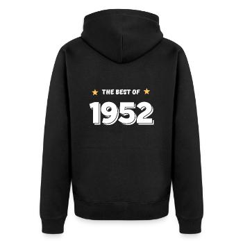 Best of 1952 - Veste à capuche bio Premium Unisexe - noir - Dos - Nico (187cm)