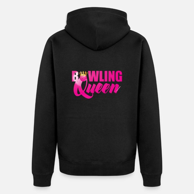 Bowling / Bowler: Bowling Reine - Veste à capuche bio Premium Unisexe - noir