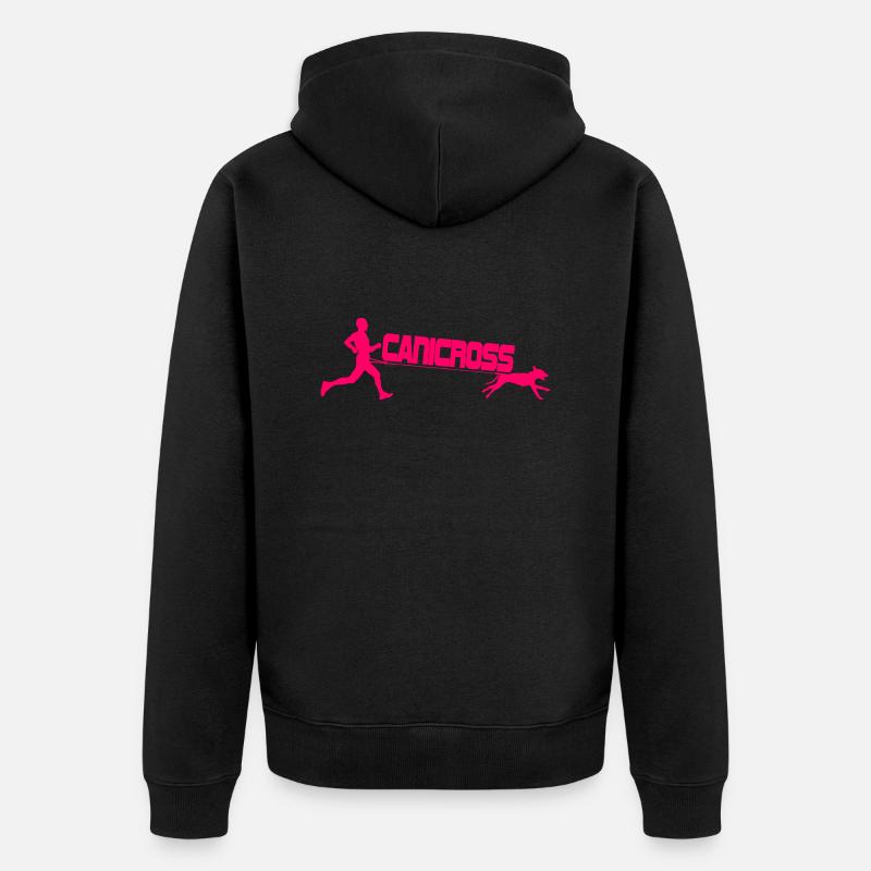 canicross - Veste à capuche bio Premium Unisexe - noir
