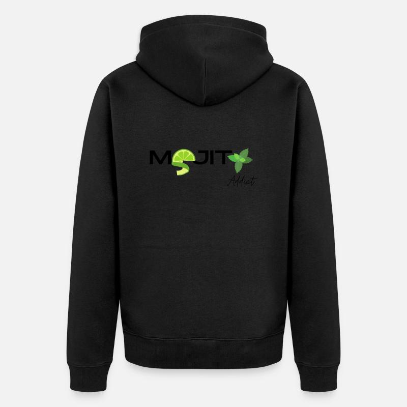 MOJITO addict - Veste à capuche bio Premium Unisexe - noir