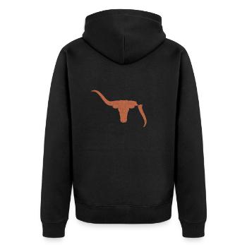 Taureau - Veste à capuche bio Premium Unisexe - noir - Dos - Nico (187cm)