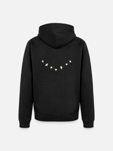 Birdies - Unisex Premium Organic Zip Hoodie - black