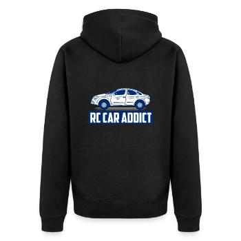 RC Car Addict Remote Control Model Car - Unisex Premium Bio Zip Hoodie - Schwarz - Hinten - Nico (187cm)