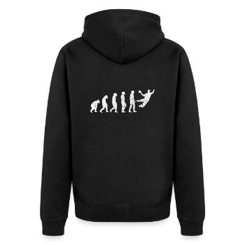 Handball Handball Player Handball Team Handball Fan - Unisex Premium Organic Zip Hoodie - black - Back - Nico (187cm)