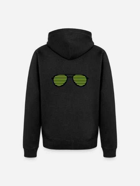 sunglasses - Unisex Premium Organic Zip Hoodie - black