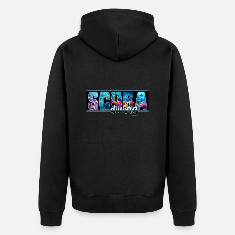 Plongée sous-marine - Veste à capuche bio Premium Unisexe - noir
