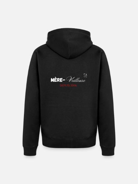 Mère veilleuse depuis 2006 - Veste à capuche bio Premium Unisexe - noir