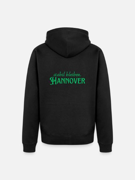 Staying stable Hannover - Unisex Premium Organic Zip Hoodie - black
