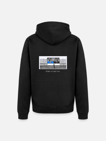 Giesing // Illustration - Unisex Premium Organic Zip Hoodie - black