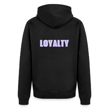 Loyauté - Veste à capuche bio Premium Unisexe - noir - Dos - Nico (187cm)