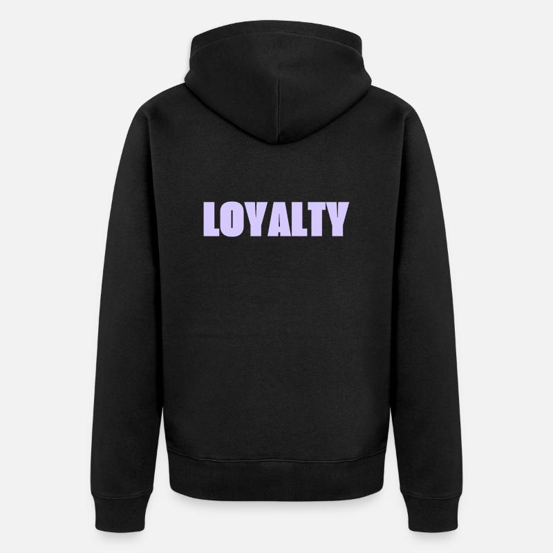 Loyalty - Unisex Premium Bio Zip Hoodie - Schwarz