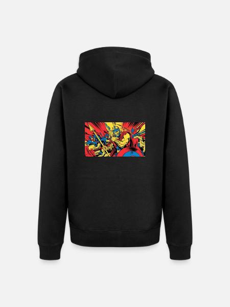 nVx Ares 2 - Unisex Premium Organic Zip Hoodie - black