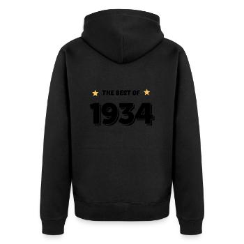 Best of 1934 - Veste à capuche bio Premium Unisexe - noir - Dos - Nico (187cm)