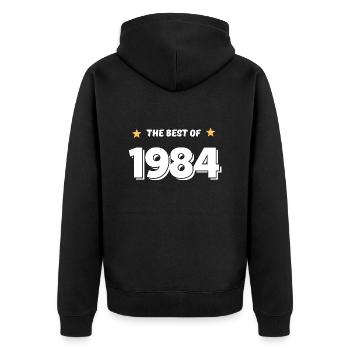 Best of 1984 - Veste à capuche bio Premium Unisexe - noir - Dos - Nico (187cm)