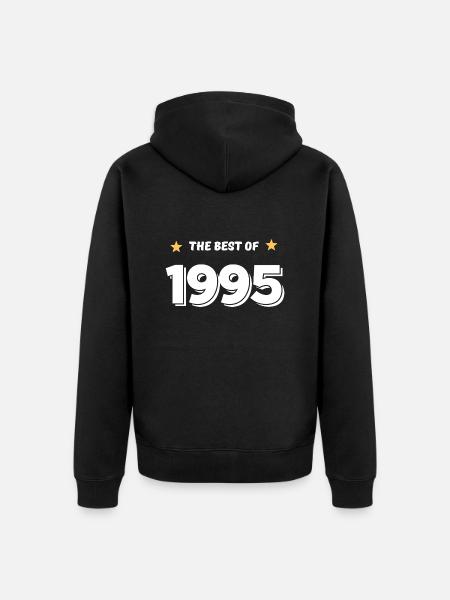 Best of 1995 - Unisex Premium Organic Zip Hoodie - black