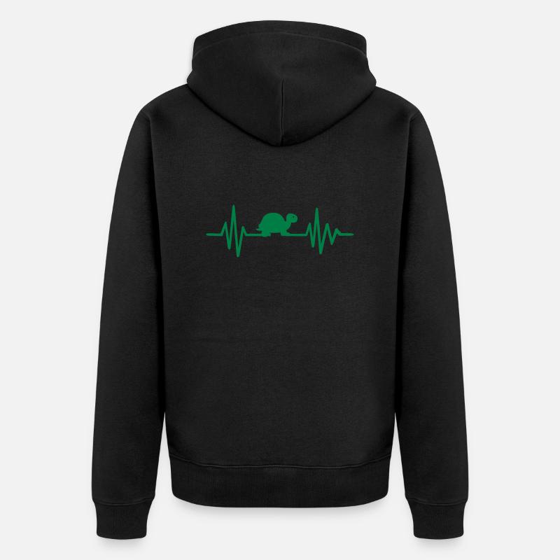 Tortue - Veste à capuche bio Premium Unisexe - noir