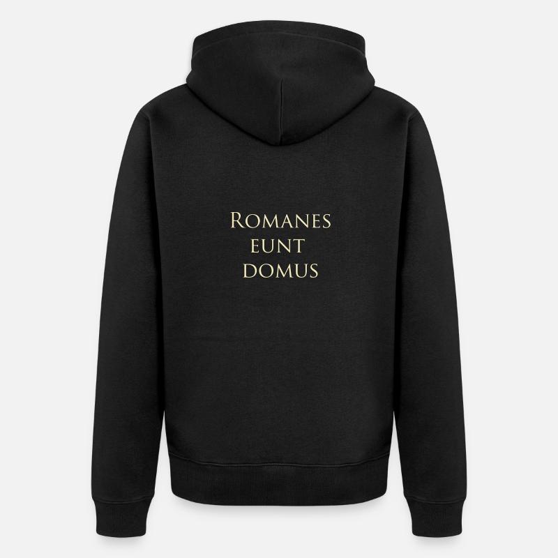 Romanes eunt domus - Veste à capuche bio Premium Unisexe - noir