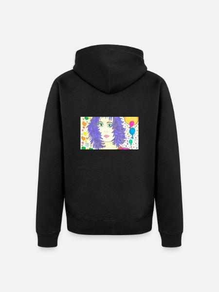 JasminEs World - Unisex Premium Bio Zip Hoodie - Schwarz