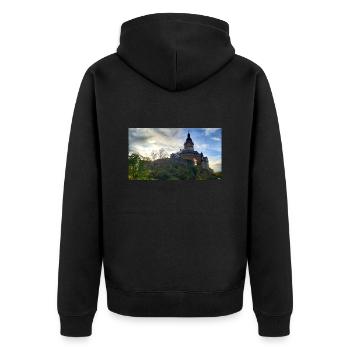 Château de Falkenstein - Veste à capuche bio Premium Unisexe - noir - Dos - Nico (187cm)