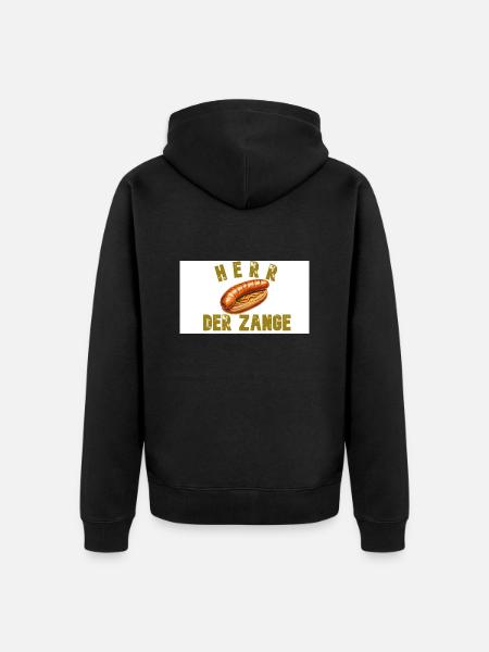 Herr der Zange - Unisex Premium Bio Zip Hoodie - Schwarz