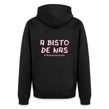 A bisto de nas !! - Veste à capuche bio Premium Unisexe - noir - Dos - Nico (187cm)