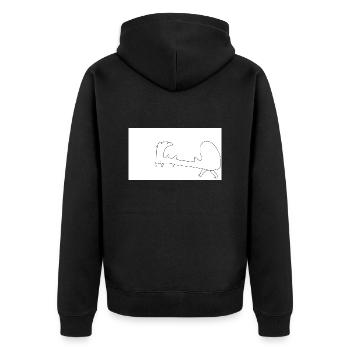 Jupin - Veste à capuche bio Premium Unisexe - noir - Dos - Nico (187cm)