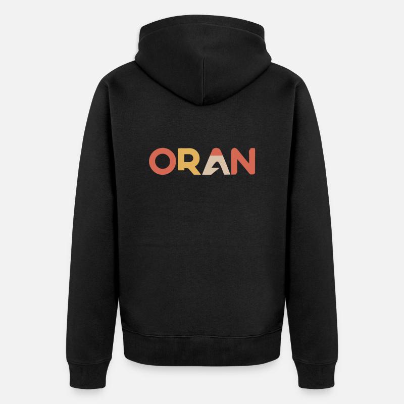 Oran - Veste à capuche bio Premium Unisexe - noir