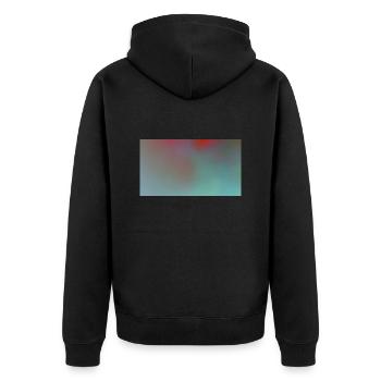 Mystery 147 - Unisex Premium Bio Zip Hoodie - Schwarz - Hinten - Nico (187cm)