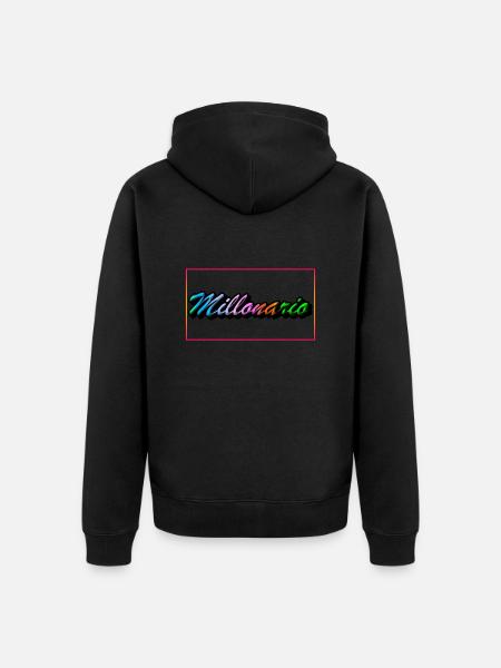 201433 - Unisex Premium Organic Zip Hoodie - black
