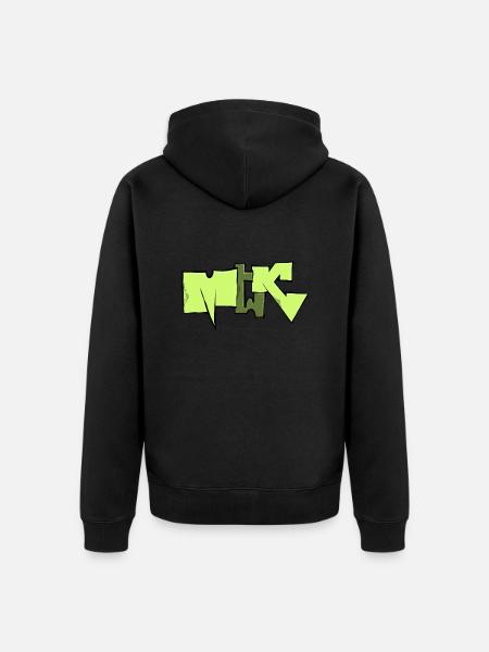 MTK CREW - Unisex Premium Bio Zip Hoodie - Schwarz