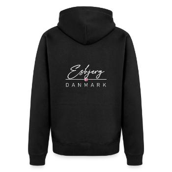 Dänemark - Esbjerg - Danmark - Denmark - Unisex Premium Organic Zip Hoodie - black - Back - Nico (187cm)