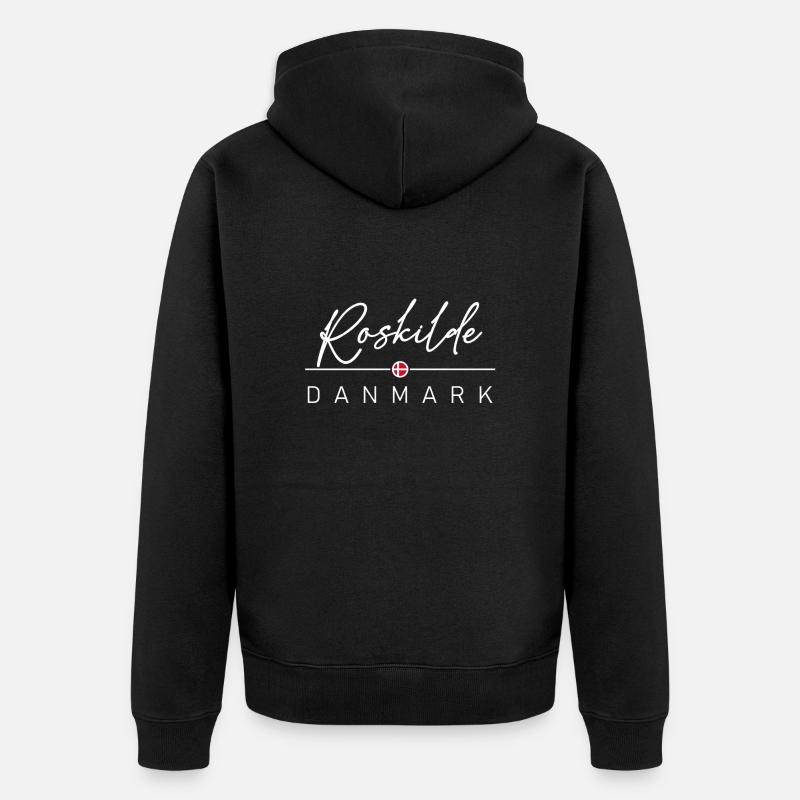 Dänemark - Roskilde - Danmark - Denmark - Unisex Premium Bio Zip Hoodie - Schwarz