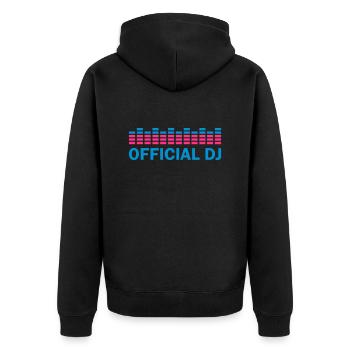 official dj - Veste à capuche bio Premium Unisexe - noir - Dos - Nico (187cm)