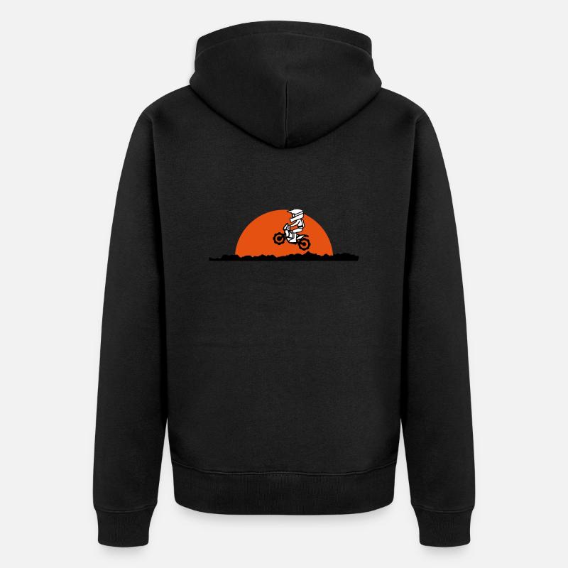 Paris Dakar - Unisex Premium Bio Zip Hoodie - Schwarz