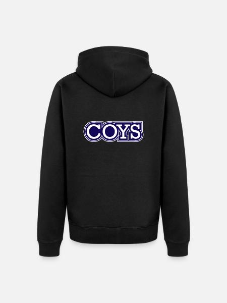 Come On You Spurs! - Unisex Premium Organic Zip Hoodie - black