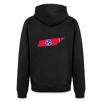 Tennessee - Veste à capuche bio Premium Unisexe - noir - Dos - Nico (187cm)