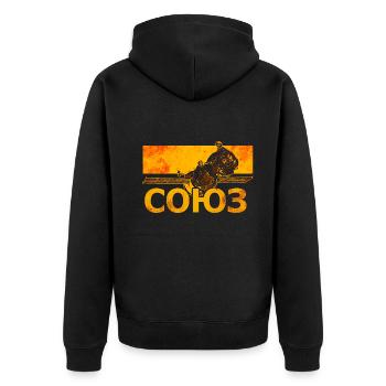 Vaisseau spatial Soyouz - Veste à capuche bio Premium Unisexe - noir - Dos - Nico (187cm)