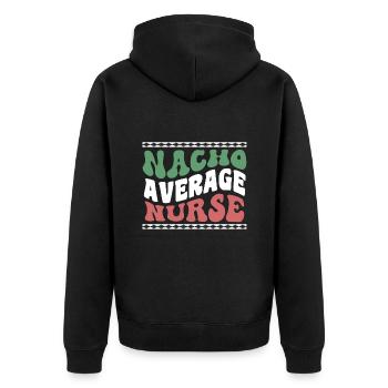 Nourriture mexicaine Cinco de Mayo Infirmière - Veste à capuche bio Premium Unisexe - noir - Dos - Nico (187cm)