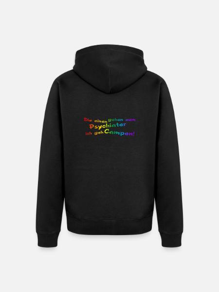 Psycho Camper pride - Unisex Premium Bio Zip Hoodie - Schwarz