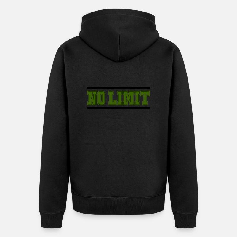 Pas de limite - Veste à capuche bio Premium Unisexe - noir
