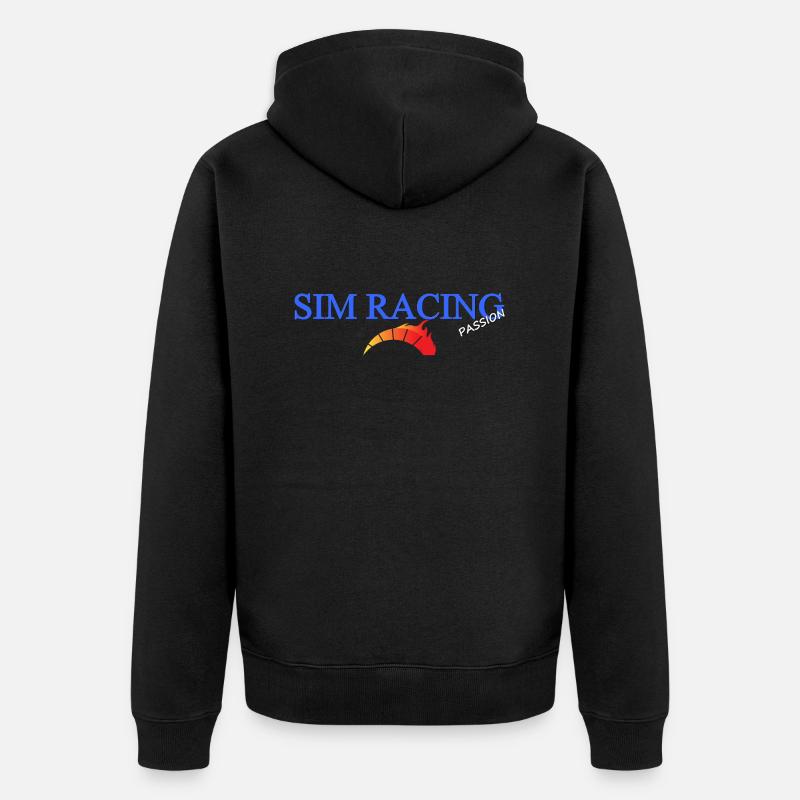SIM Racing - Veste à capuche bio Premium Unisexe - noir
