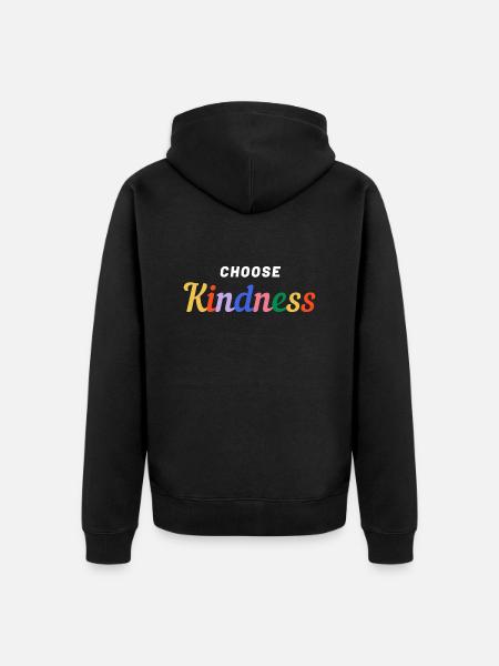 Choose Kindness-Pride - Unisex Premium Bio Zip Hoodie - Schwarz