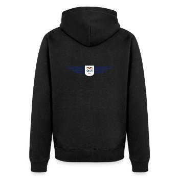 T-shirt de fan de l’Iowa – Votre État ! - Veste à capuche bio Premium Unisexe - noir - Dos - Nico (187cm)