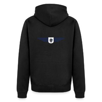 T-shirt Massachusetts Fan – Élégant et unique - Veste à capuche bio Premium Unisexe - noir - Dos - Nico (187cm)