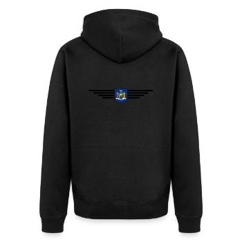 T-shirt de supporter de New York – Parfait pour les fans ! - Veste à capuche bio Premium Unisexe - noir - Dos - Nico (187cm)