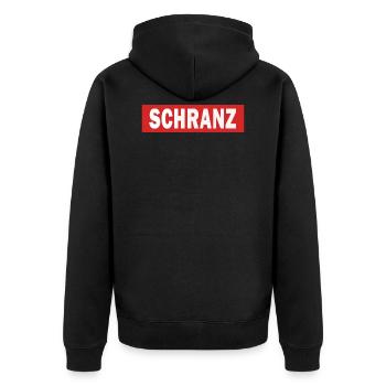 Schranz - Electro Dance Musique Techno - Veste à capuche bio Premium Unisexe - noir - Dos - Nico (187cm)